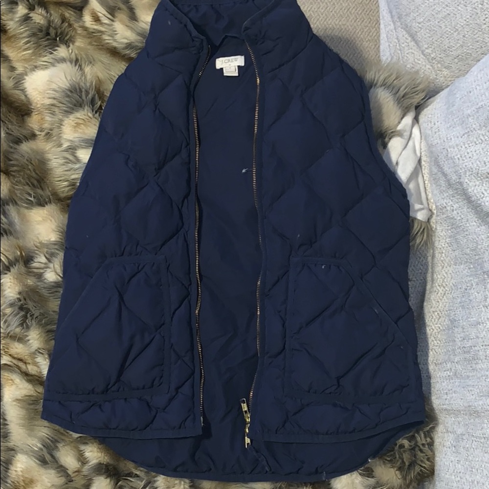 NAVY JCREW VEST